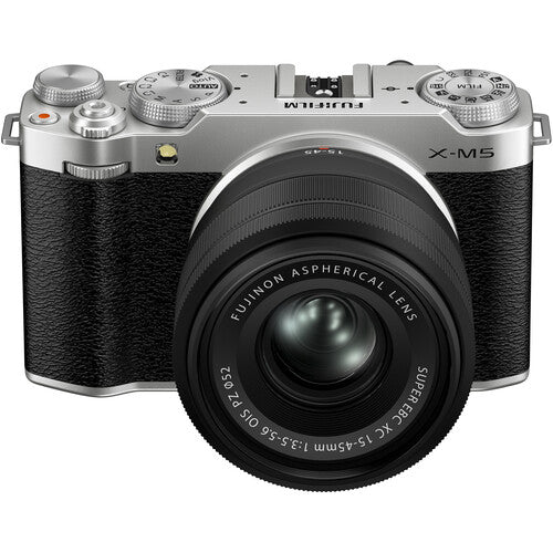 Sisteminis fotoaparatas Fujifilm X-M5 + XC15-45 Kit Silver (Sidabrinis)
