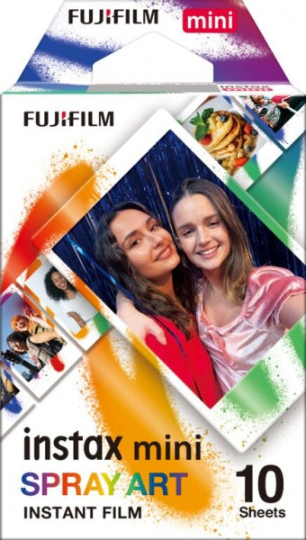 Momentinės fotoplokštelės instax mini SPRAY ART (10pl)(4547410484014)