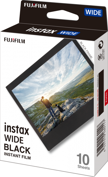Momentinės fotoplokštelės instax WIDE GLOSSY BLACK FRAME (10pl) (4547410460117, 8720094754369)