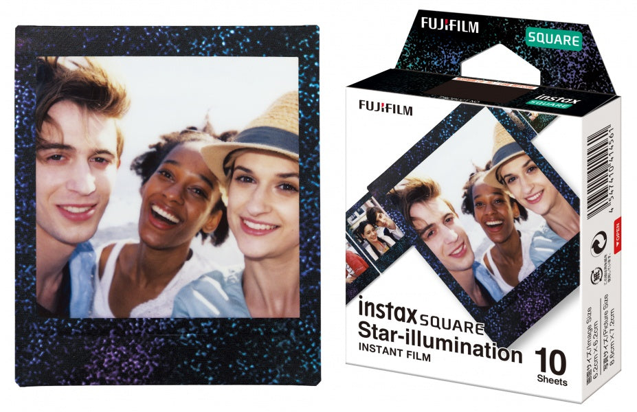 Momentinės fotoplokštelės instax SQUARE STAR ILLUMINATION (10pl)(4547410414561)