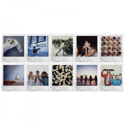 Momentinės fotoplokštelės instax SQUARE WHITEMARBLE (10pl)