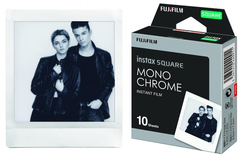 Momentinės fotoplokštelės instax SQUARE MONOCHROME (10pl) (ex.4547410440911)