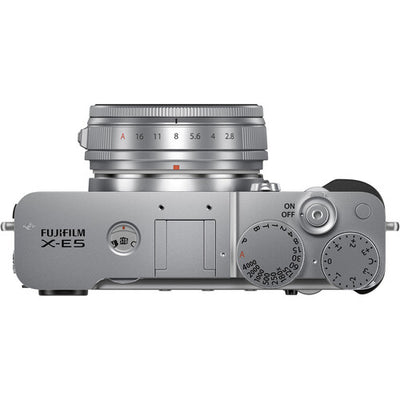 Sisteminis fotoaparatas Fujifilm X-E5 /XF23mmF2.8 R WR Silver (sidabrinis)