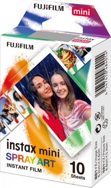 Momentinės fotoplokštelės instax mini SPRAY ART (10pl)(4547410484014)
