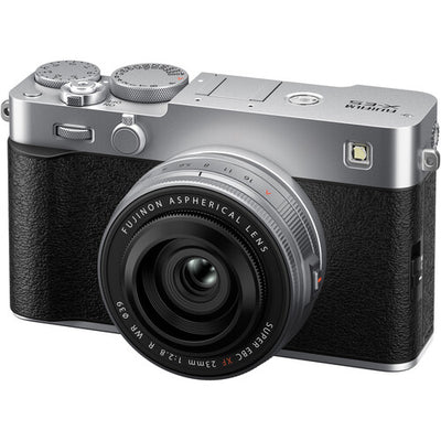 Sisteminis fotoaparatas Fujifilm X-E5 /XF23mmF2.8 R WR Silver (sidabrinis)