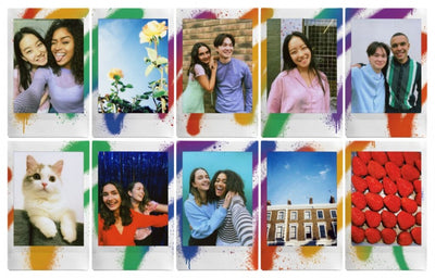 Momentinės fotoplokštelės instax mini SPRAY ART (10pl)(4547410484014)