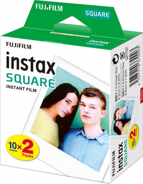 Momentinės fotoplokštelės instax SQUARE GLOSSY(2x10pl) (4547410370003,8720094753829)