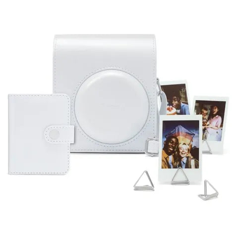 instax mini 13 priedų rinkinys (DĖKLAS, ALBUMAS, RĖMELIAI SU SEGTUKAIS); CLAY WHITE