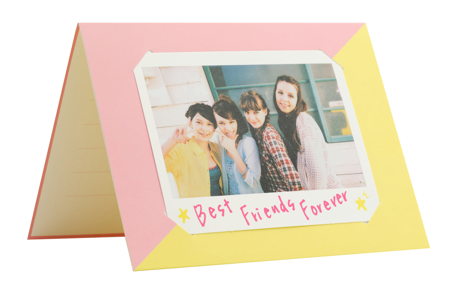 Atvirlaiškis instax WIDE rožinis/geltonas