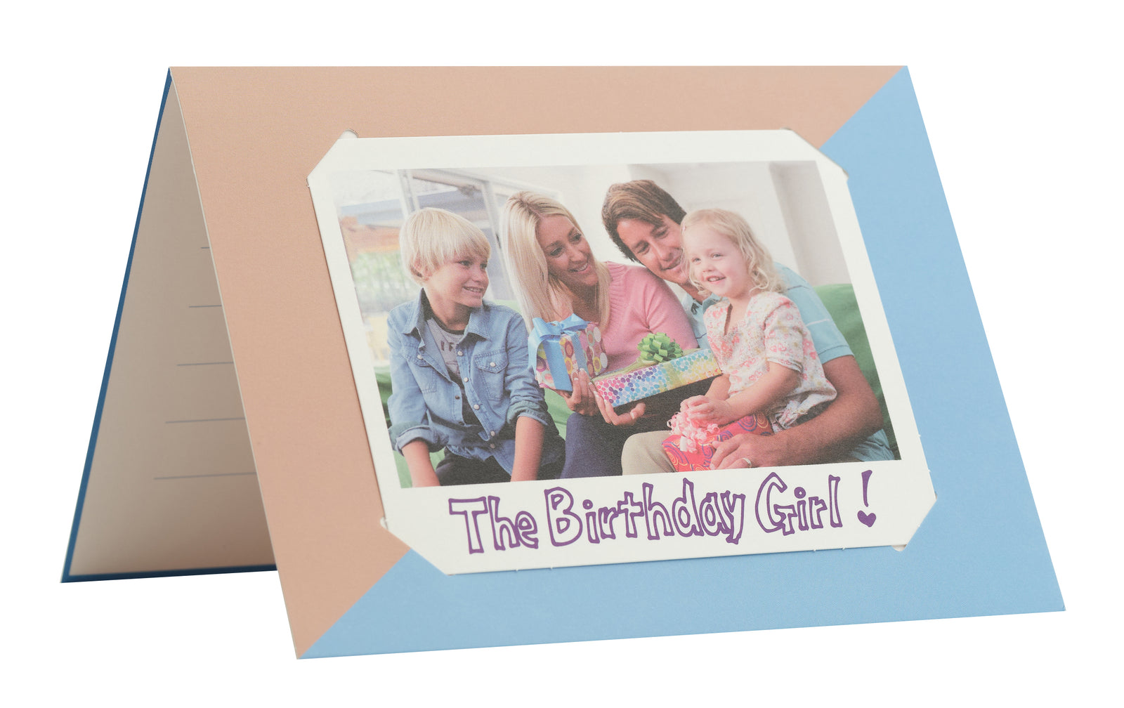 Atvirlaiškis instax WIDE rudas/mėlynas