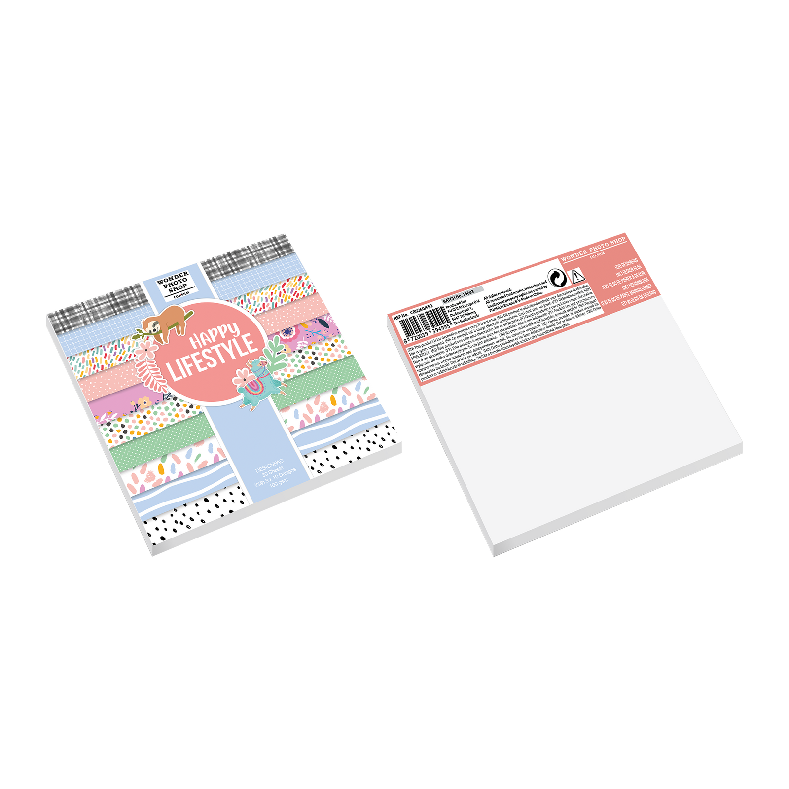 Skrebinimo popieriaus rinkinys LIFESTYLE 15x15 cm