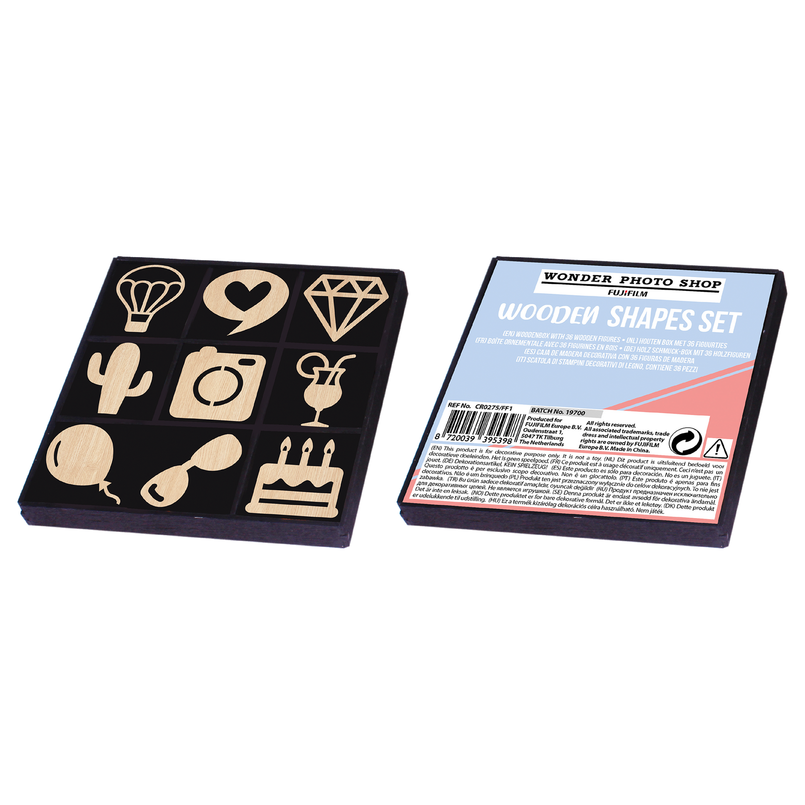 Medinių formelių rinkinys dėžutėje LIFESTYLE, 36 vnt.