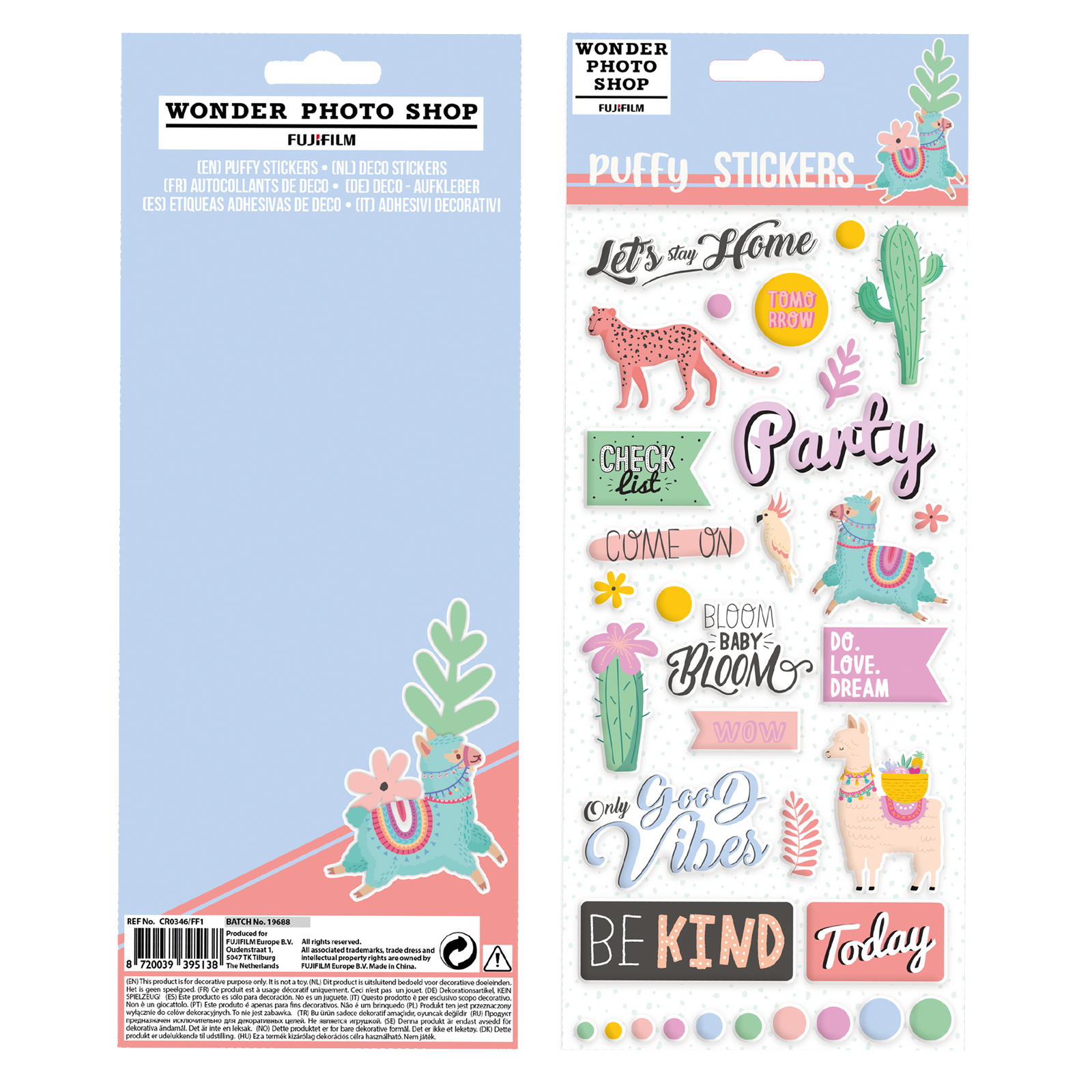 Lipdukų (minkštų) rinkinys LIFESTYLE, 21 vnt