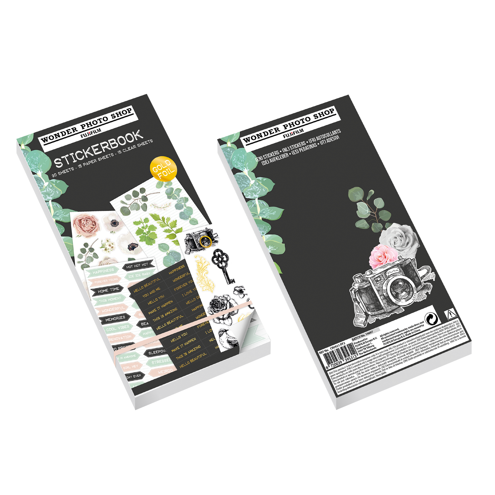 Lipdukų knygutė VINTAGE, 30 lipdukų lapų