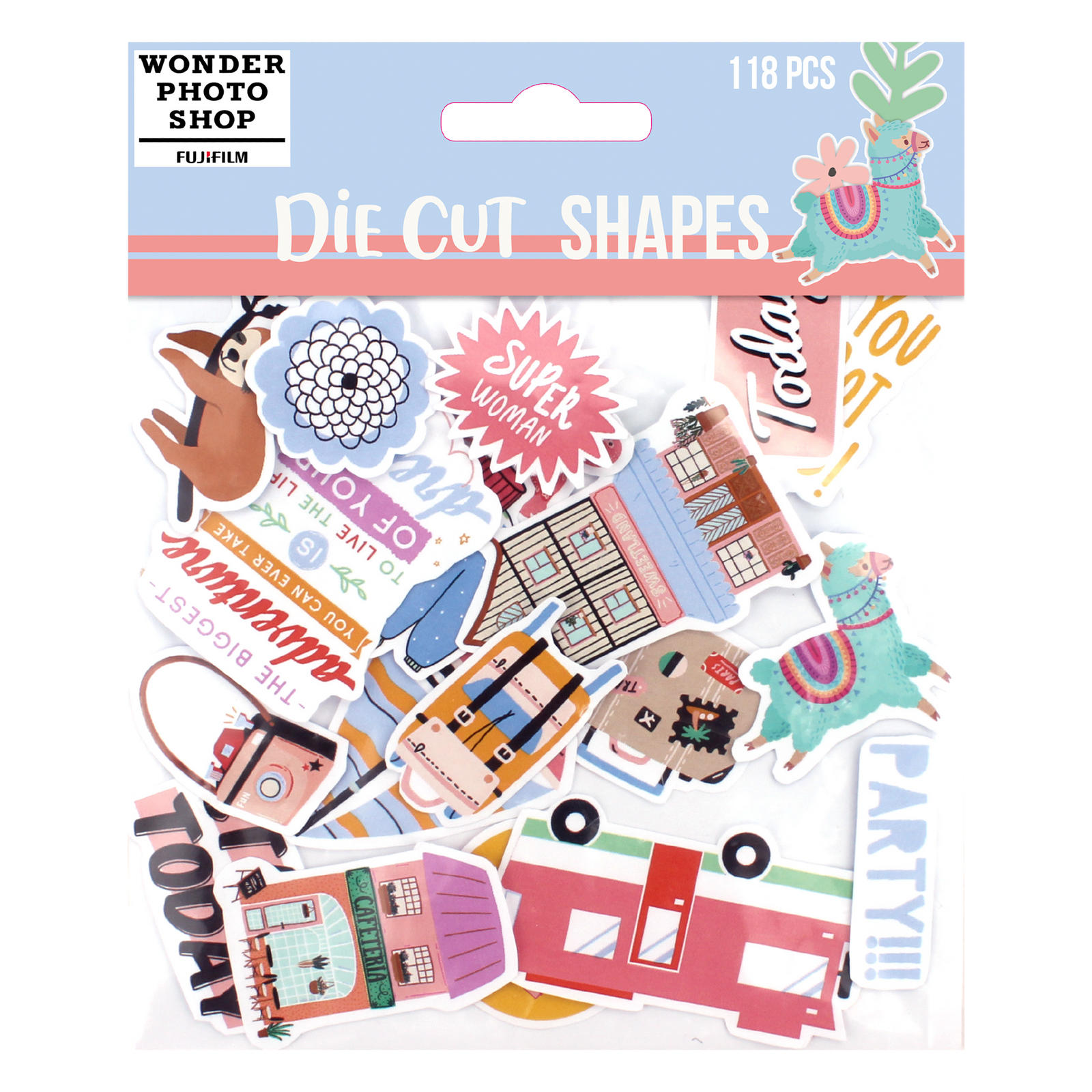 Popierinių dekoracijų rinkinys skrebinimui LIFESTYLE, 118 vnt.