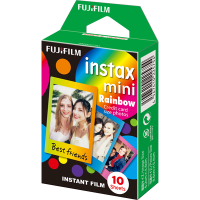 Momentinės fotoplokštelės instax mini RAINBOW (10pl)