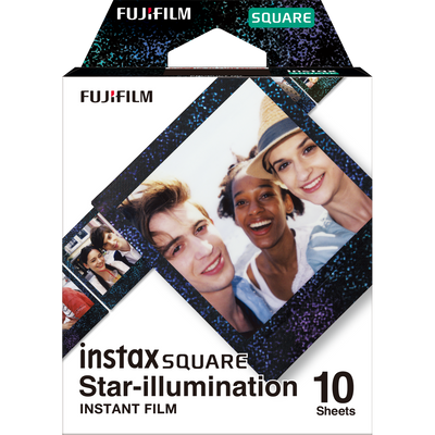 Momentinės fotoplokštelės instax SQUARE STAR ILLUMINATION (10pl)