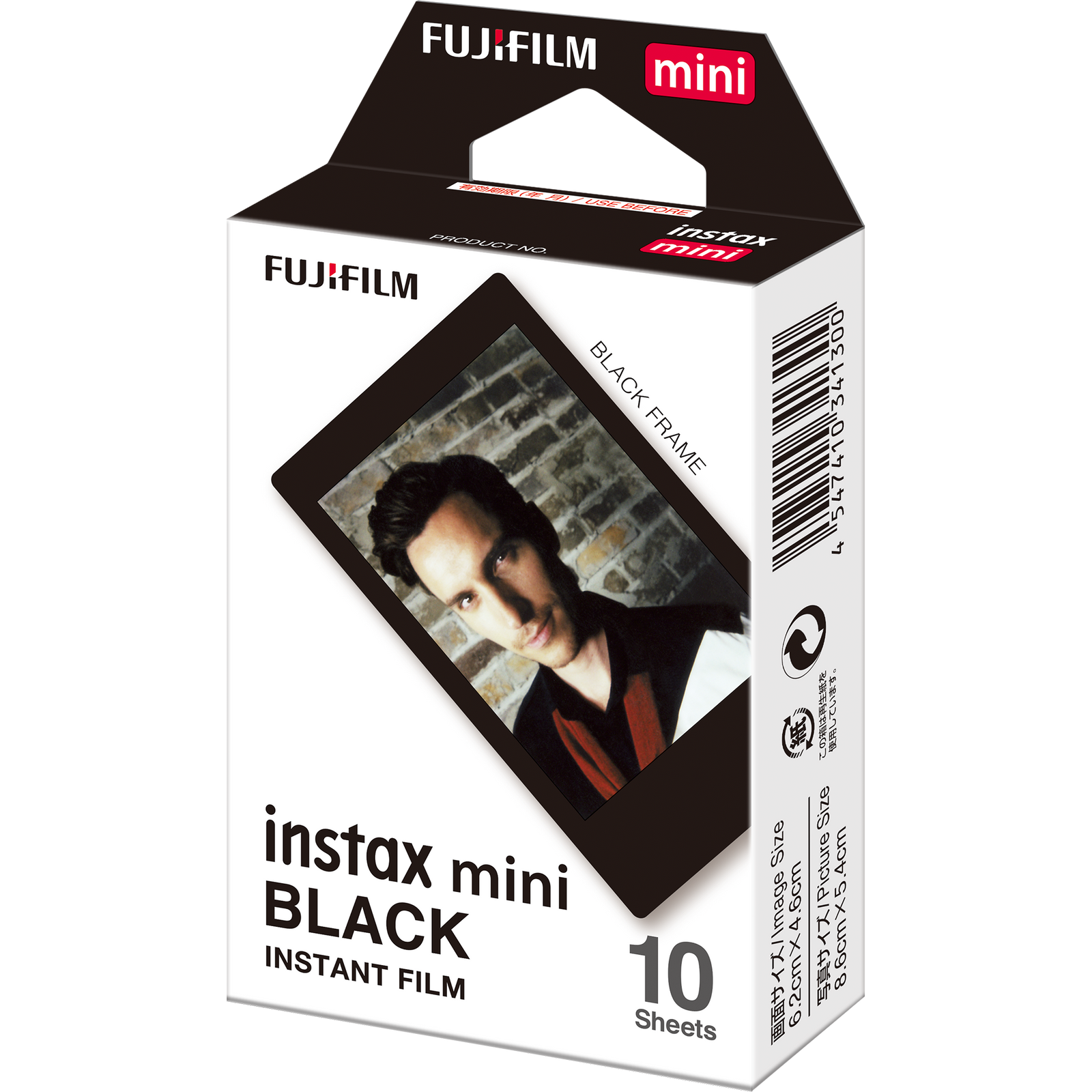 Momentinės fotoplokštelės instax mini BLACK FRAME (10pl)