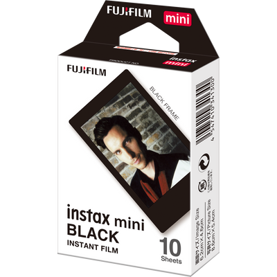 Momentinės fotoplokštelės instax mini BLACK FRAME (10pl)